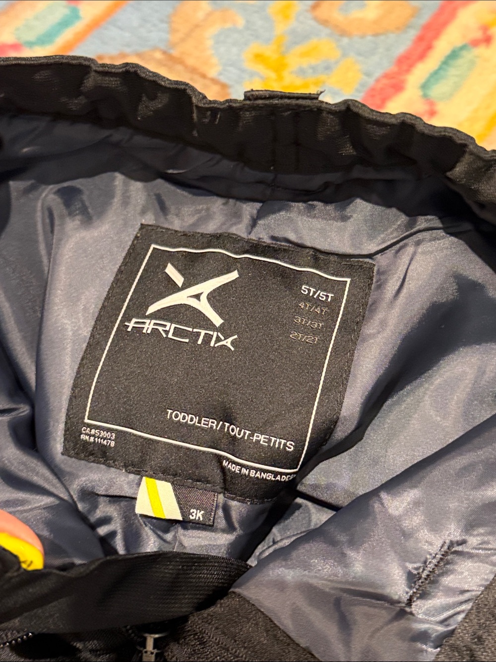Arctix Black Insulated Snow Pants ~ 5T - Picture 5 of 11